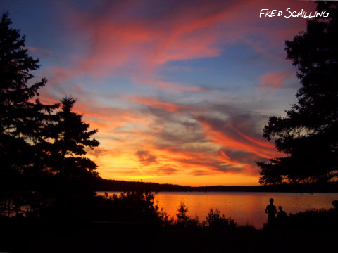 Sunset from Frazer Point