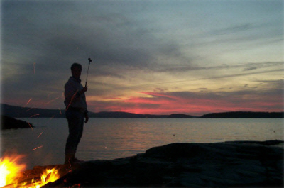 Lobster bake on the shore